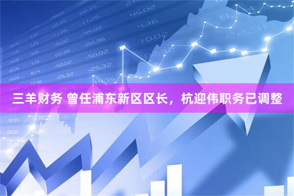 三羊财务 曾任浦东新区区长，杭迎伟职务已调整