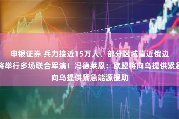 申银证券 兵力接近15万人、部分区域靠近俄边境，芬兰将举行多场联合军演！冯德莱恩：欧盟将向乌提供紧急能源援助