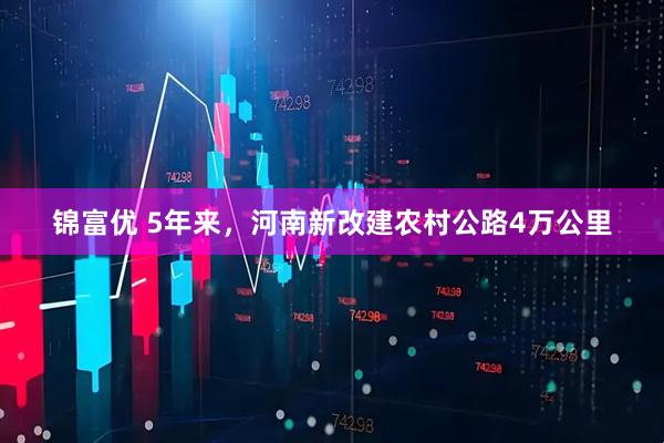 锦富优 5年来，河南新改建农村公路4万公里